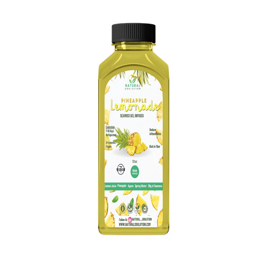 Pineapple Sea Moss Gel lemonade 12 oz