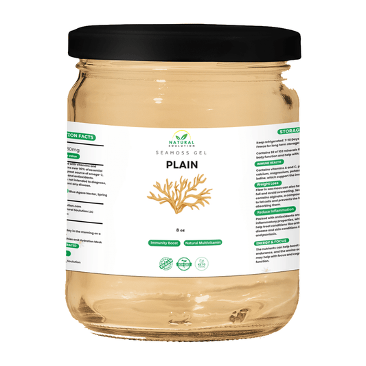 Plain Sea Moss Gel 8oz - NaturalSoulution